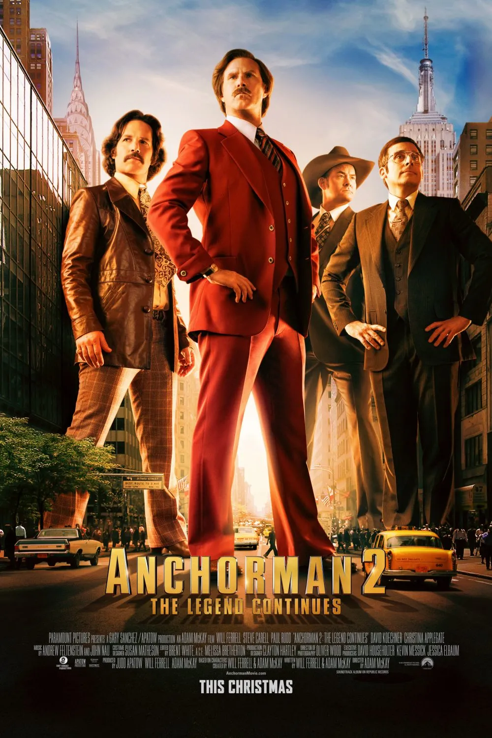 Anchorman 2: The Legend Continues Poster